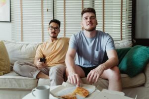 Hotel Room Seduction: A Roommate’s Forbidden Night